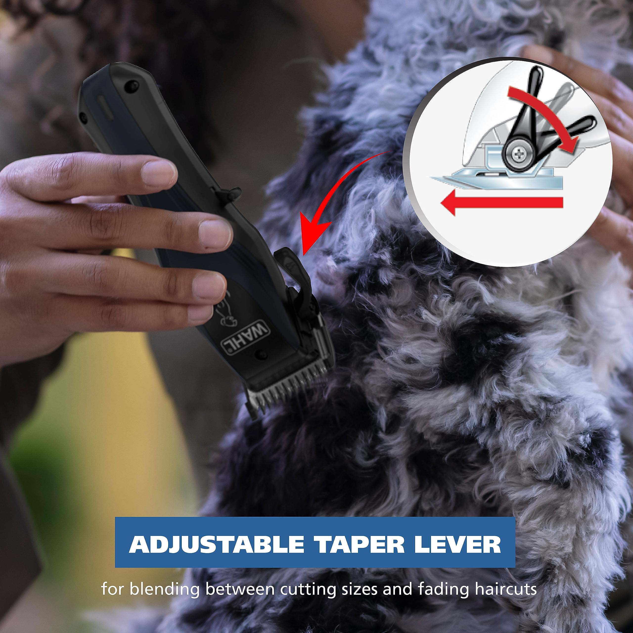 Wahl Power Pro Lithium Ion Rechargeable Cordless Dog Grooming Kit - Heavy Duty Professional Dog Clippers for Thick & Long Coats - Model 3024675 - Perfect for Home Pet Grooming & Professional Use