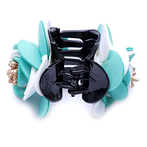 Elegant Beaded Butterfly Hair Claw Clip - Bridal & Party Hair Accessories for Women & Girls (Green, Pack of 1) | Perfect for Weddings, Prom, Date Nights & Special Occasions