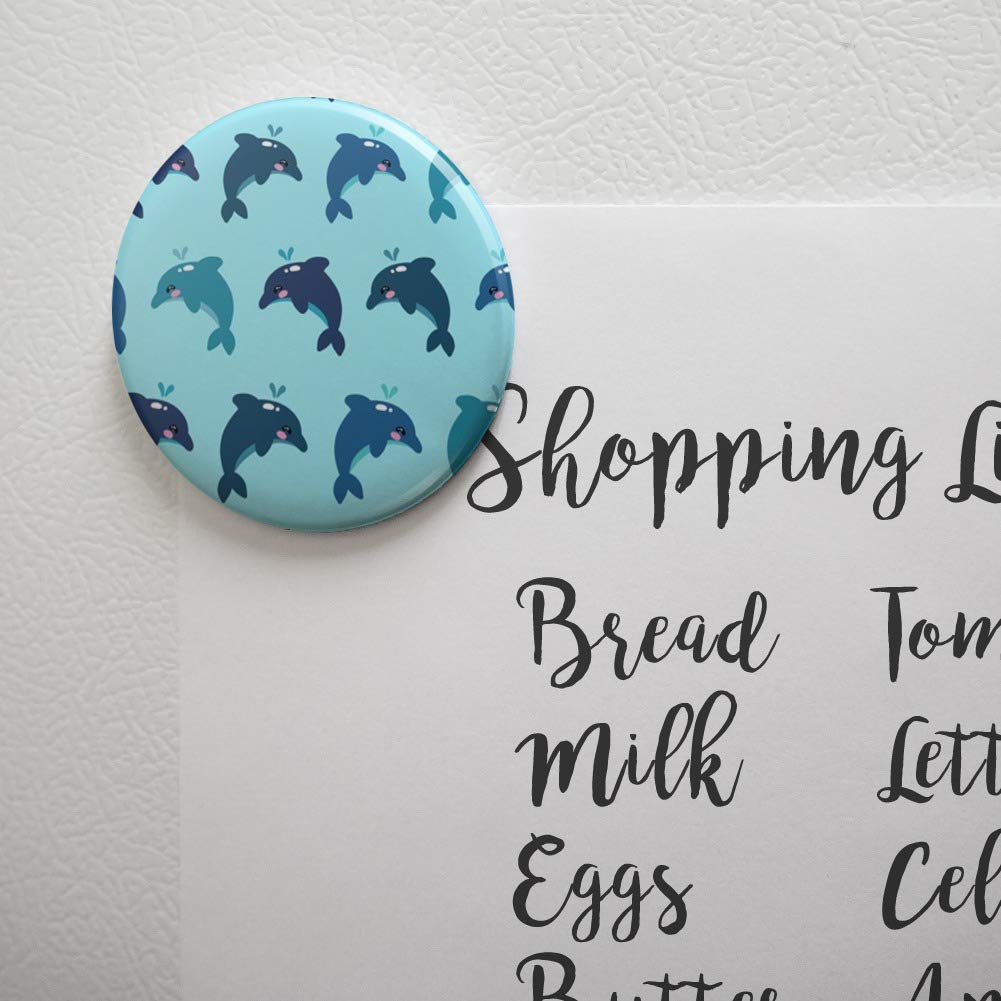 Adorable Kawaii Dolphin Design Refrigerator Magnets - Fun Kitchen Decor for Fridge, Lockers & Office - Perfect for Organizing Notes, Photos & Reminders
