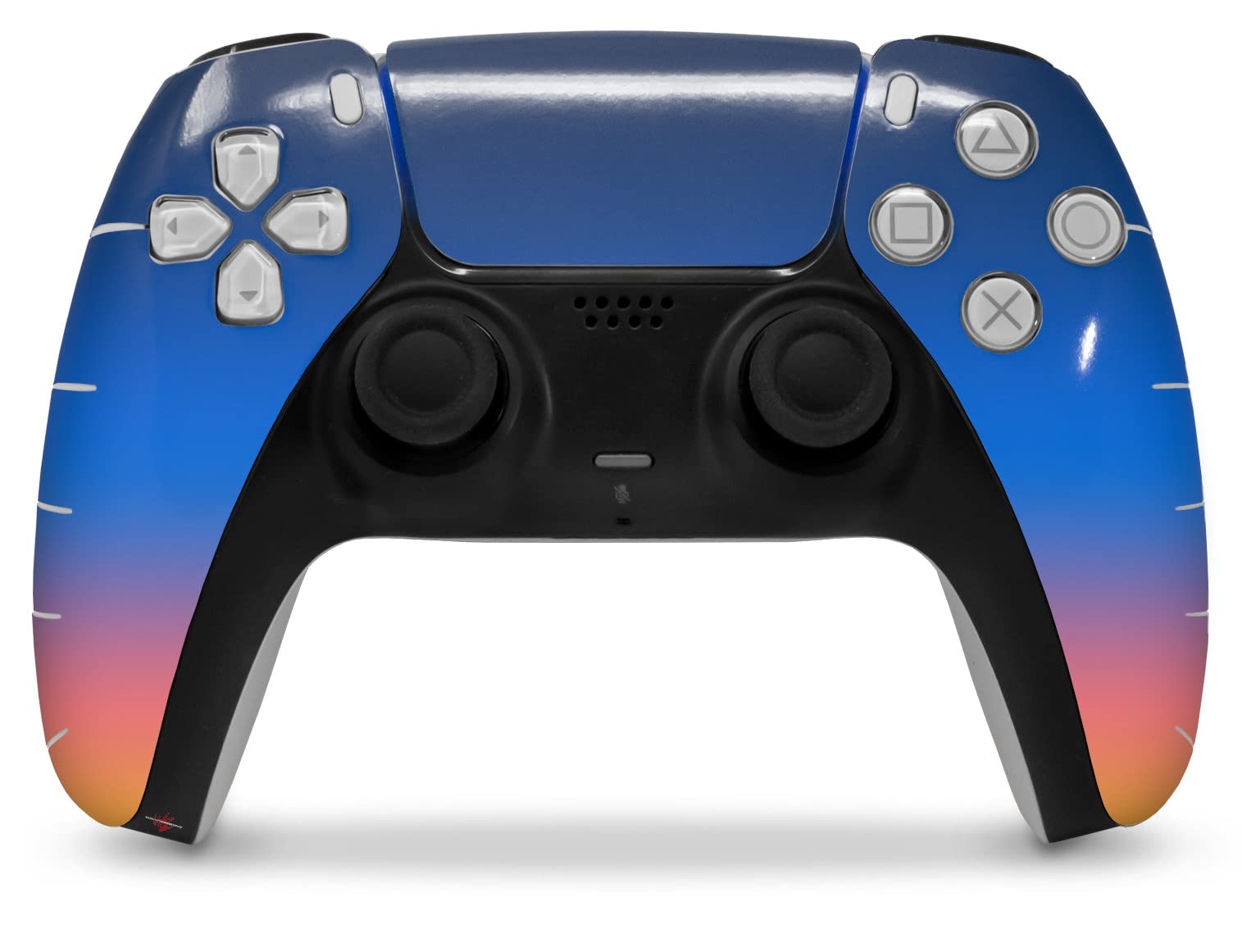 PS5 DualSense Controller Skin Wrap - Smooth Fades Sunset Design for Gaming Protection