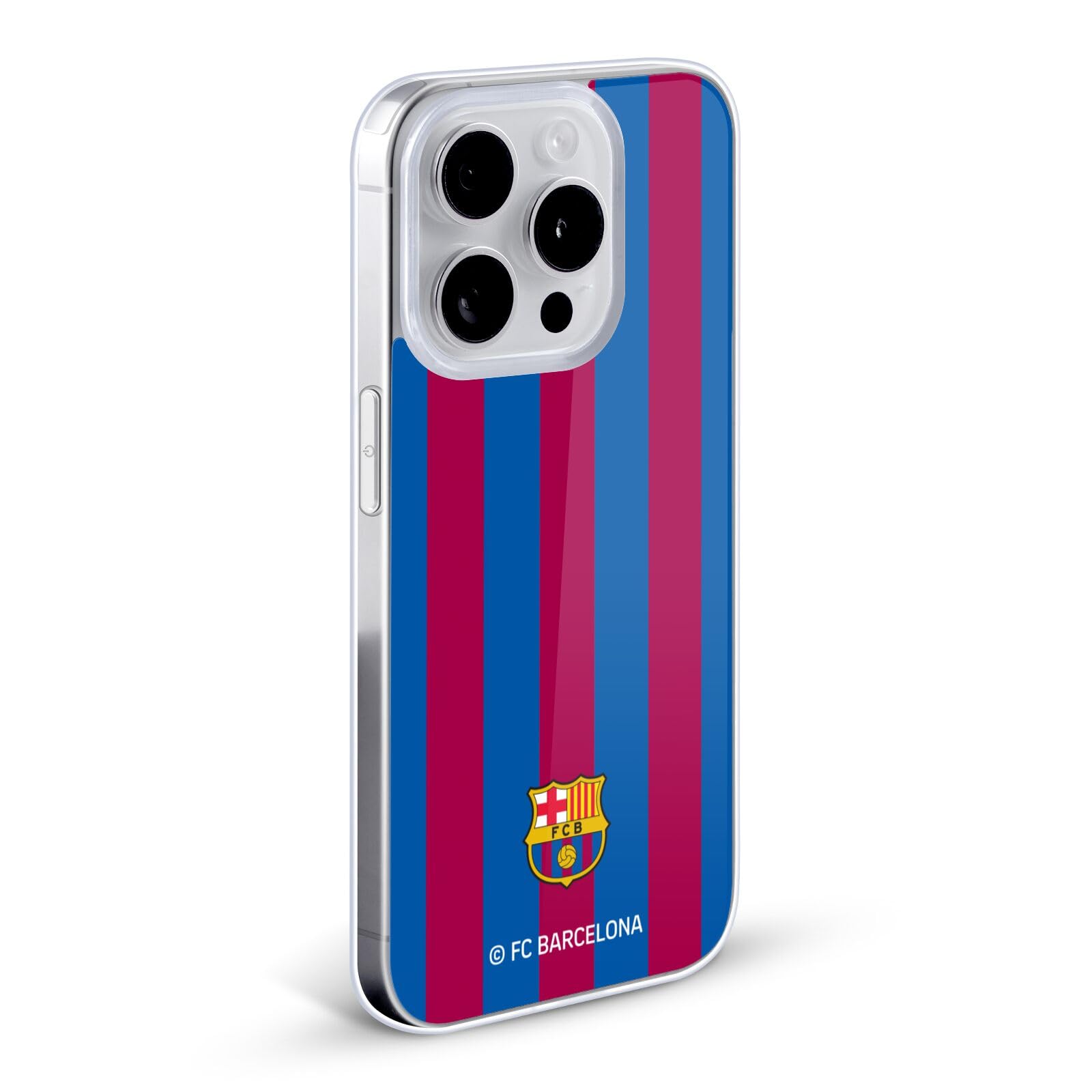 Official FC Barcelona Stripes Crest Soft Gel Case for Apple iPhone 11 Pro - Durable Protective Phone Cover for Soccer Fans, Gift for Football Lovers (Compatible with iPhone 11 Pro) - Perfect for Match Days, Travel & Everyday Use