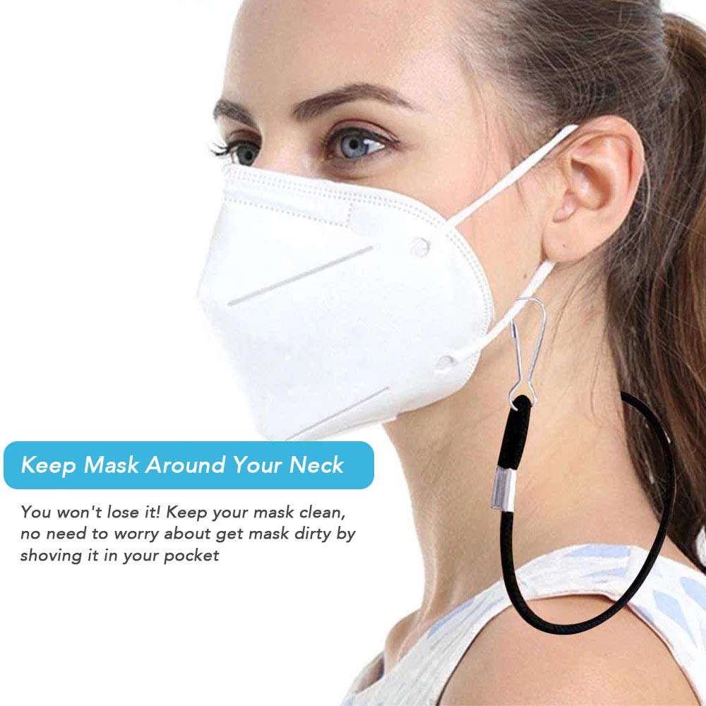 6 PCS Adjustable Face Mask Lanyards with Clips - for Kids & Adults - Daily Use & Travel