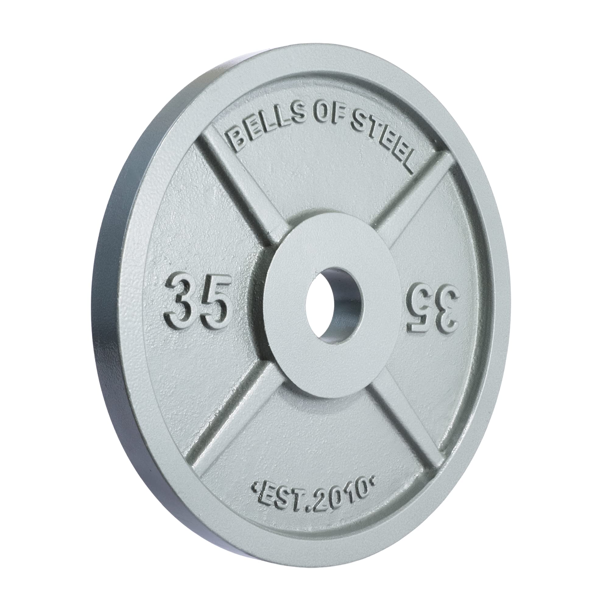 Bells of Steel Olympic Weight Plates - Cast Iron Machined Barbell Weights for Home & Commercial Gyms | Strength Training Equipment for Deadlifts, Squats, Bench Press & Shoulder Press | Perfect for CrossFit, Powerlifting & Functional Fitness Workouts