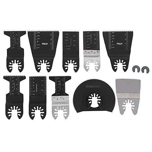 12Pcs Universal Oscillating Saw Blades Set - Multi-Tool Quick Release Blades for Wood, Metal, PVC, Copper, Aluminum & Iron Cutting - Perfect for DIY Projects, Home Renovation & Construction Work