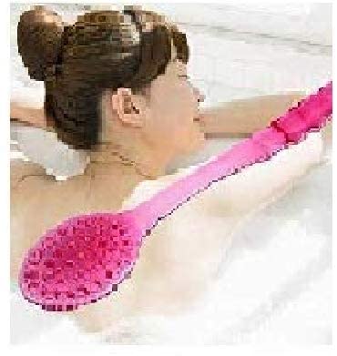 APOEM Long Handle Bath Brush for Women - Exfoliating Back Scrubber with Massage Bristles, Pack of 1 - Perfect for Shower, Spa & Hard-to-Reach Areas