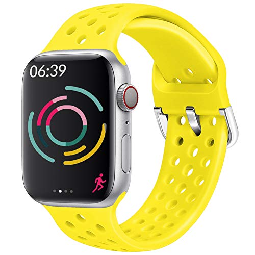 Hisri Compatible with Apple Watch Band 49mm 45mm 41mm 44mm 40mm 42mm 38mm - Sport Breathable Waterproof Soft Silicone Wristband for Men & Women - Replacement Bands for iWatch Ultra SE Series 8 7 6 5 4 3 2 1 - Perfect for Running, Swimming & Daily Wear