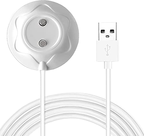 Askuko Magnetic Rose Charger - 12mm Standing Fast Charging Station with 2.5FT USB Cable | Portable Replacement Base Dock for iPhone & Android | Perfect for Home, Office & Travel (White)