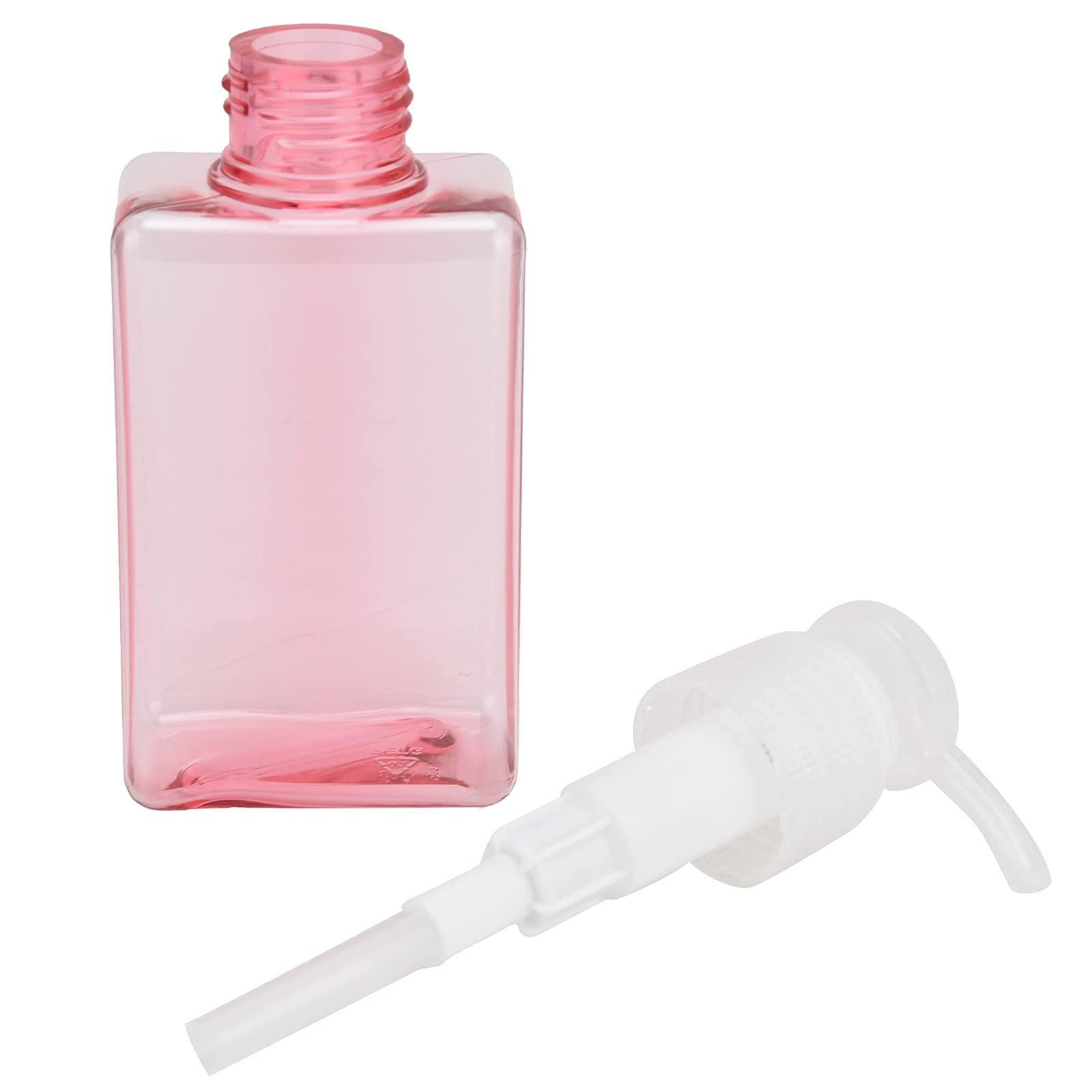 KIRA 100ML Empty Pump Bottle Dispenser for Lotion, Shower Gel & Hand Soap - Leak-Proof Travel Containers for Toiletries (Pink & Green, Pack of 2) - Perfect for Travel, Gym, Home & Hotel Use