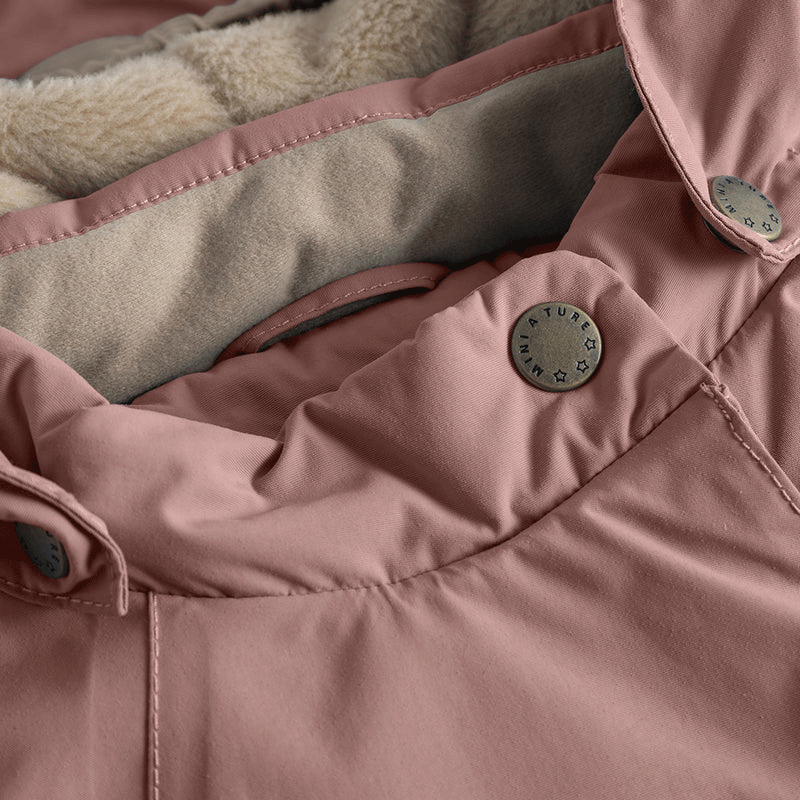 MiniAture Women's Light Plum Winter Coat - Warm Fleece Lined Jacket for Cold Weather | Perfect for Outdoor Activities, Travel & Daily Wear