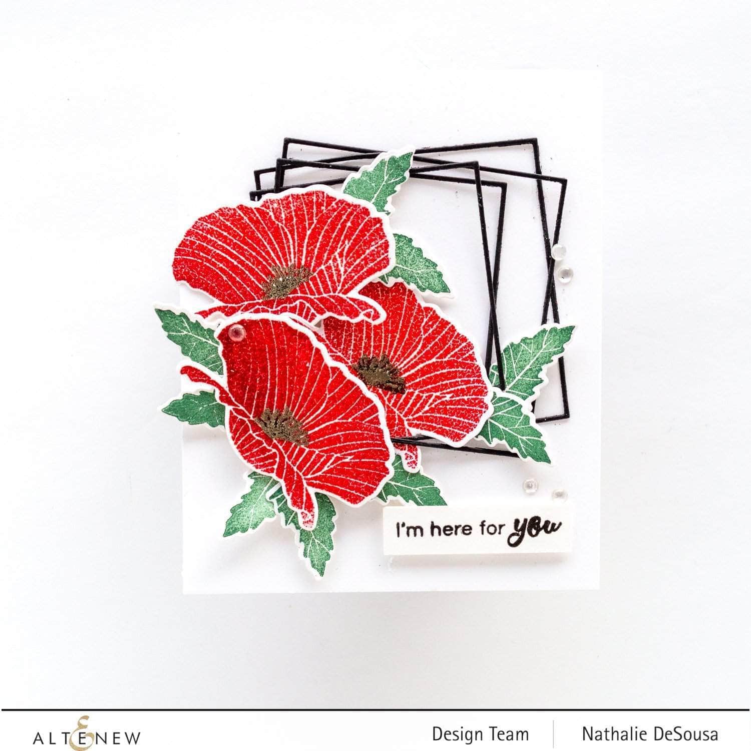 Mini Delight: Poppy Stamp & Die Set for Card Making, Scrapbooking & DIY Crafts - Perfect for Handmade Greeting Cards, Wedding Invitations & Paper Crafts
