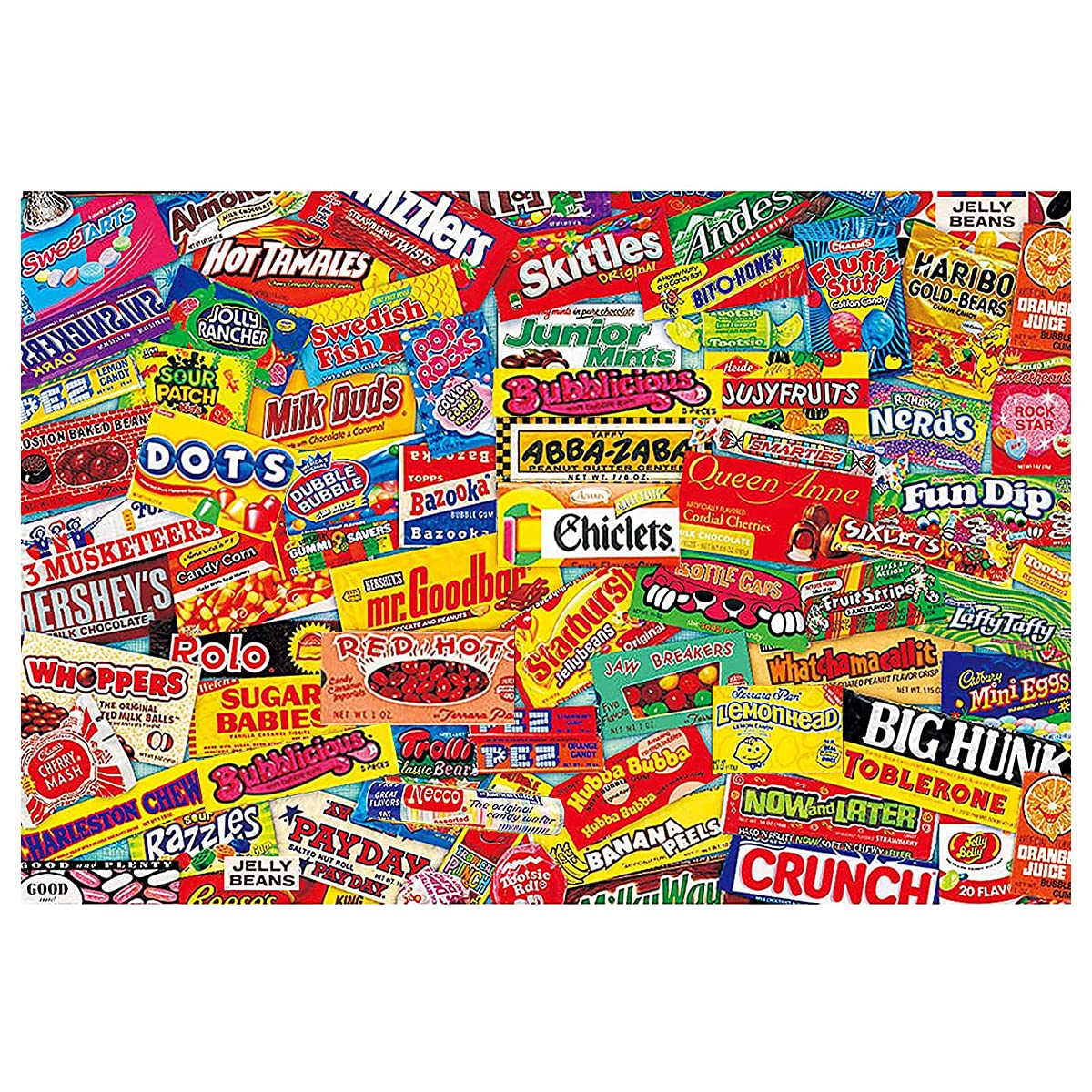BWEISSTH 1000-Piece Jigsaw Puzzle for Adults - Crazy Candy Colorful Challenge, Large Puzzle Game for Kids & Adults, Educational Toy & Wall Art Decor | Perfect for Family Game Night, Stress Relief & Home Decoration