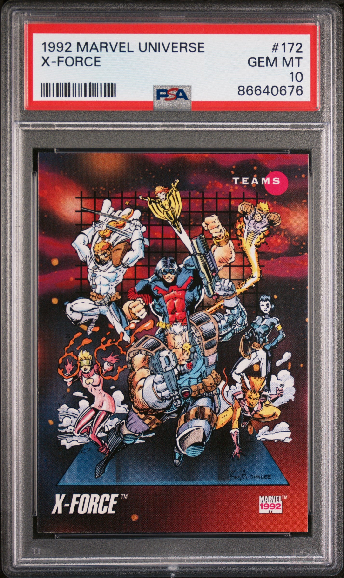 1992 Marvel Universe X-Force #172 PSA 10 Graded Comic - Rare Collectible for Superhero Fans & Investors | Perfect for Display, Gifting, and Comic Book Collections