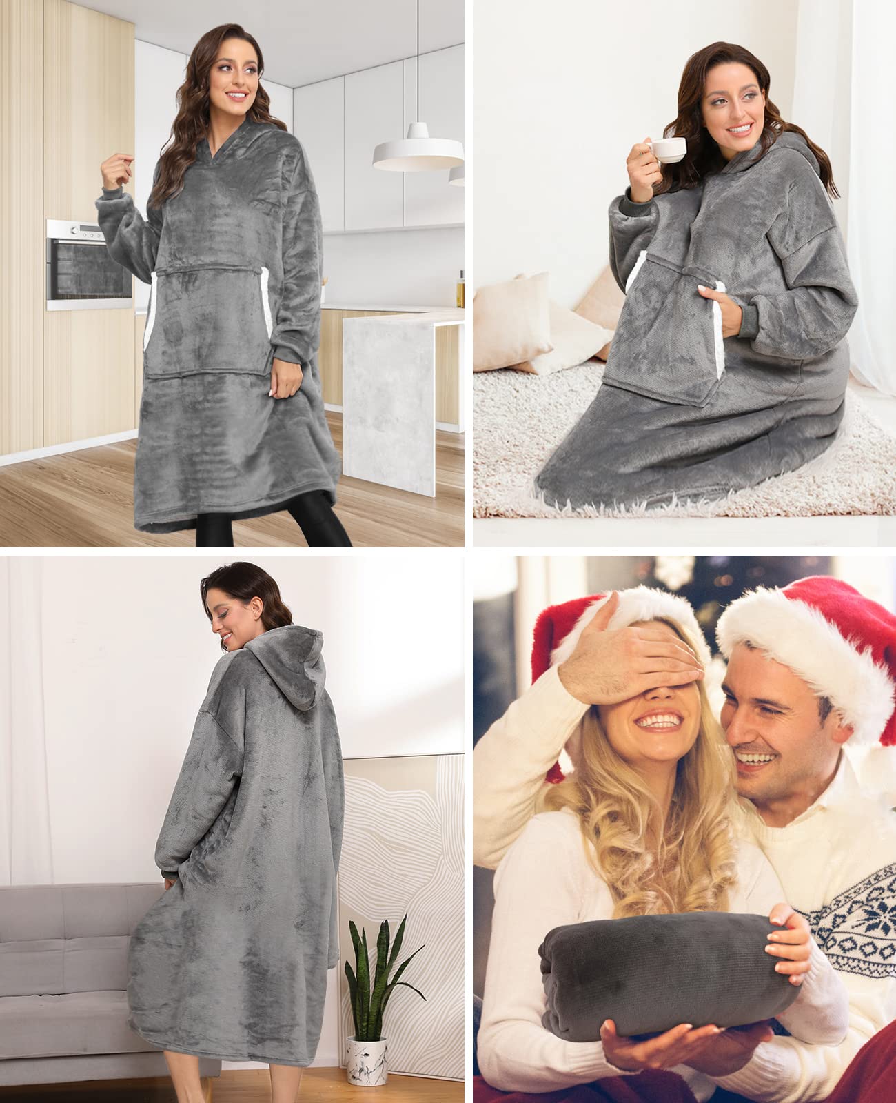 Sendowtek Unisex Oversized Hoodie - Ultra Soft & Warm Fleece-Lined Pullover Hooded Sweatshirt for Men & Women - Cozy Comfortable Wear for Adults & Teens - Perfect for Indoor, Outdoor & Long Wear