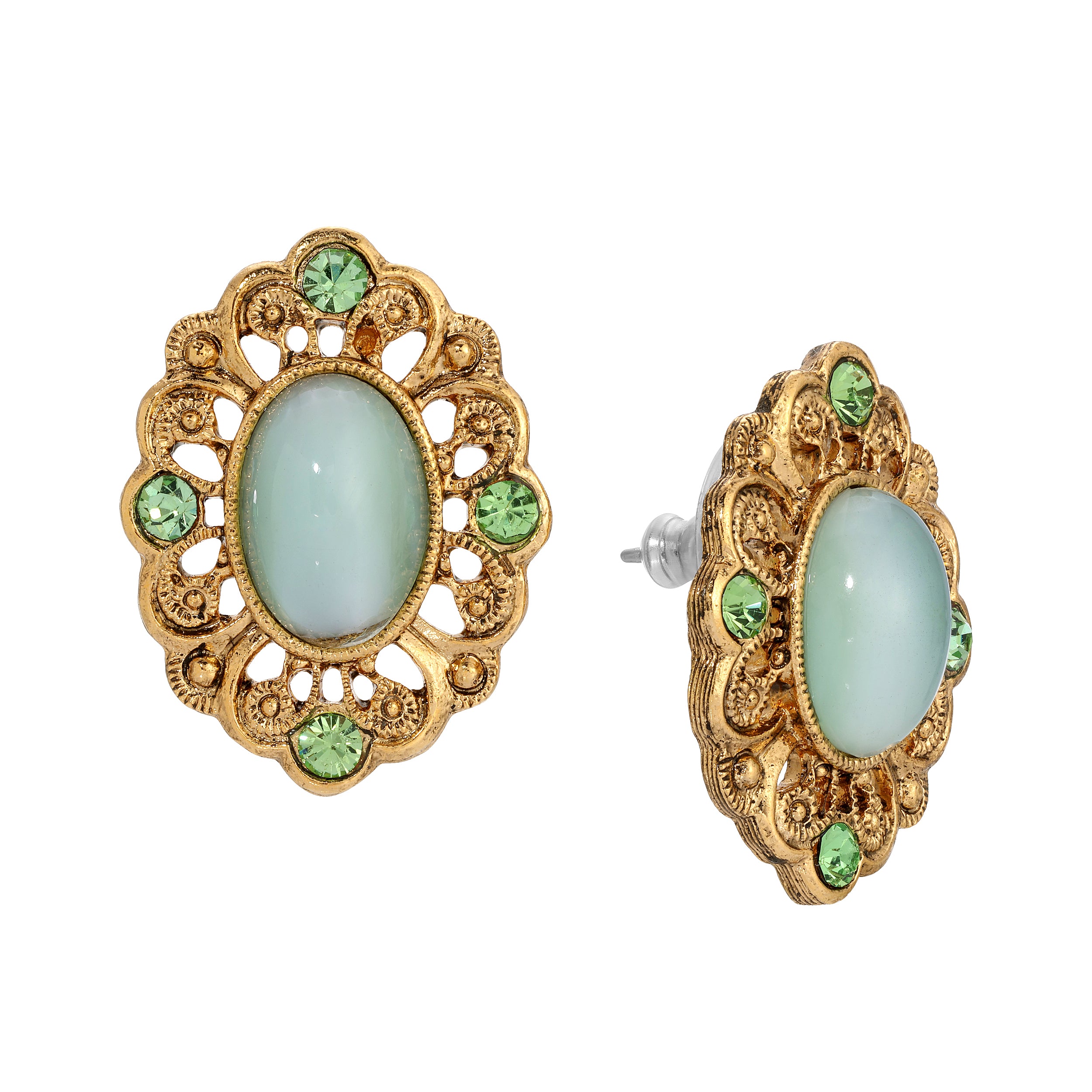 Gold Tone And Green