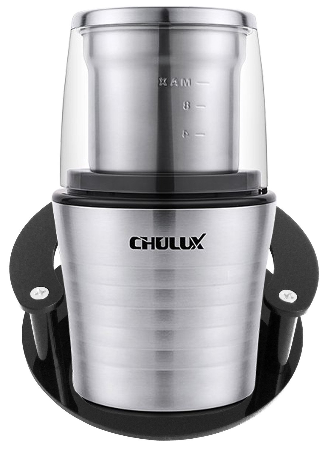 Premium Electric Spice and Coffee Grinder with 2.5oz Detachable Cups - Perfect for Home Kitchens, Coffee Shops & Baking - Fast Grinding for Fresh Spices, Coffee Beans & Herbs