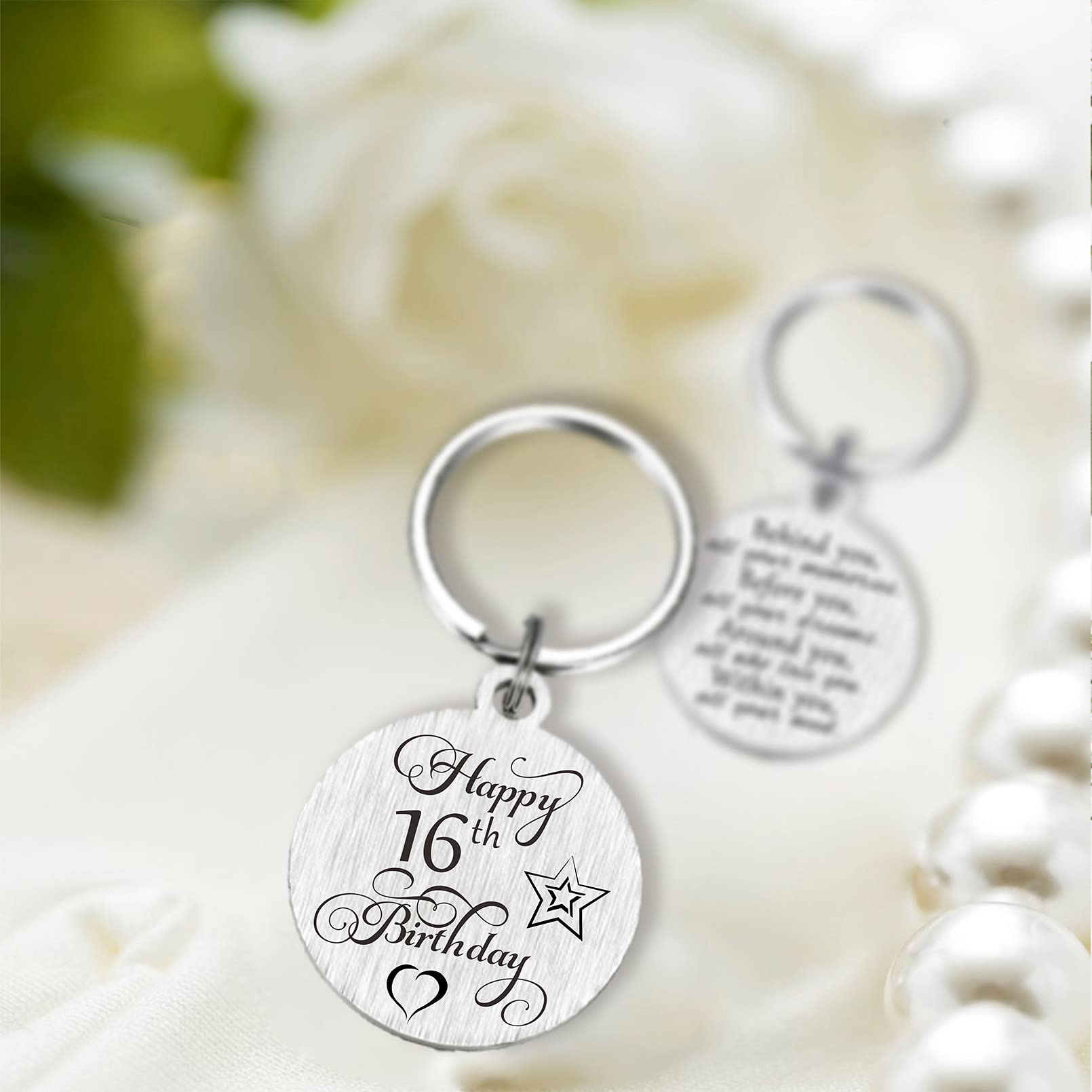 Personalized Double-Sided Engraved Birthday Keychain - Unique Gift for Women, Men, Girls & Boys | Perfect for Birthdays, Anniversaries & Special Occasions