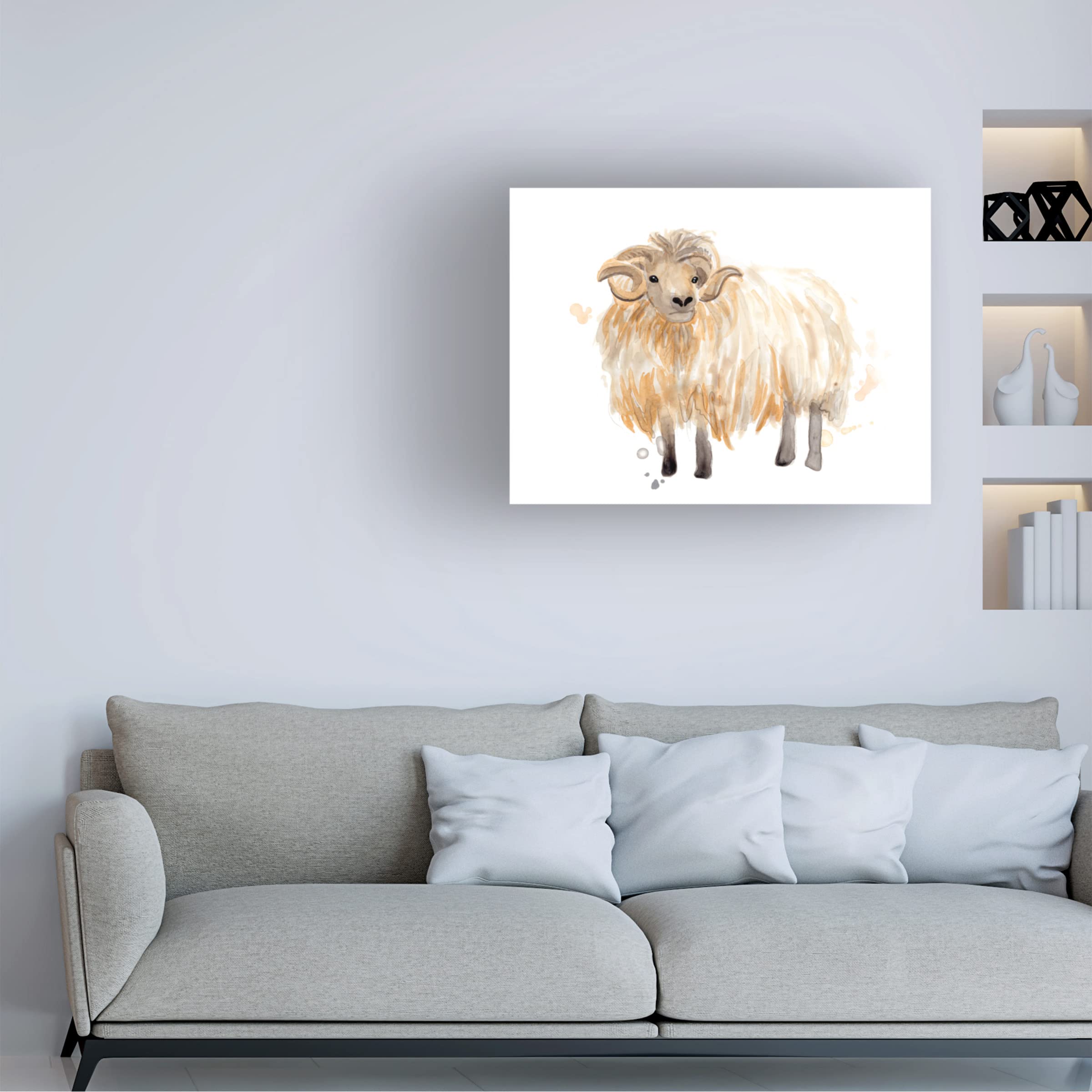 Highland Squad II Canvas Art by June Erica Vess - Premium Trademark Fine Art Wall Decor for Living Room, Bedroom & Office