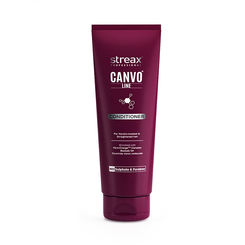 Streax Professional Canvoline Hair Conditioner - 240ml for Deep Hydration & Repair | Ideal for Dry, Damaged Hair at Home or Salon Use