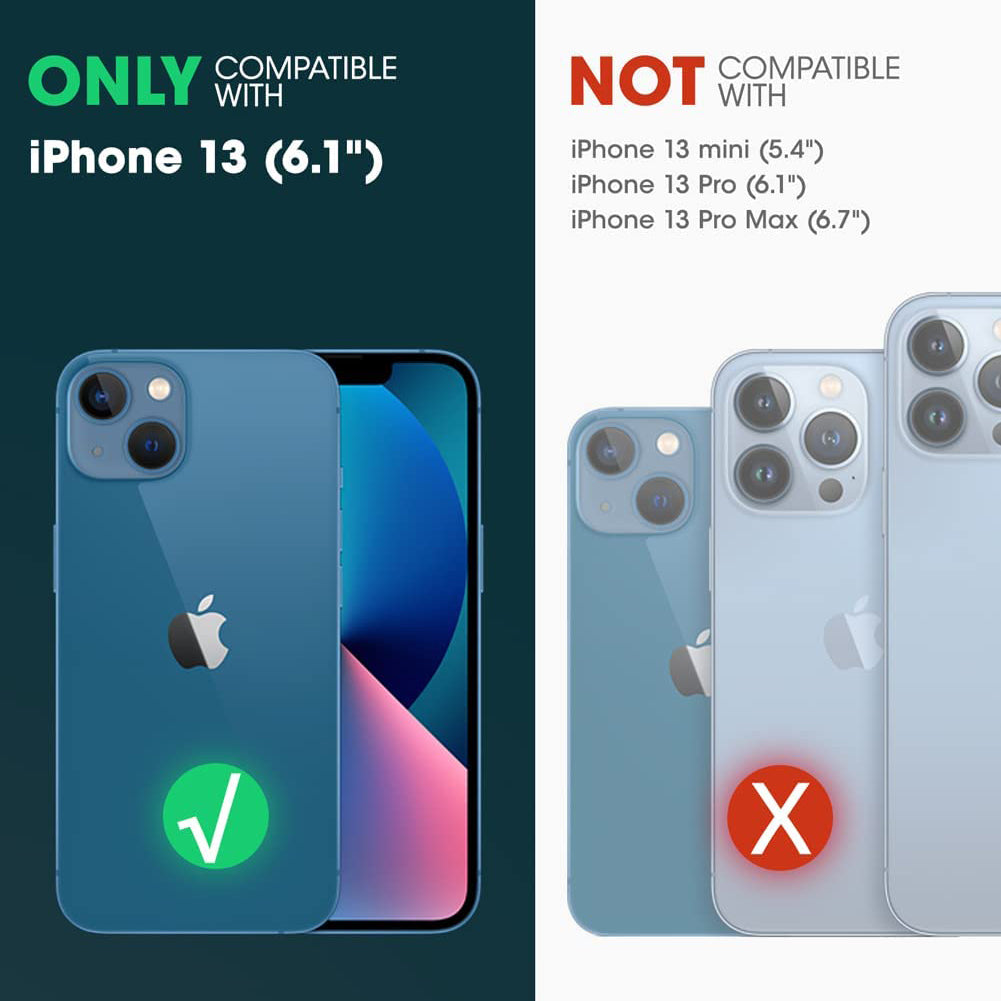 iPhone 13 6.1 Inch Shockproof Case - Unicorn Beetle Pro Heavy Duty Rugged Cover with Screen Protector, Dark Green - Perfect for Outdoor, Work & Extreme Sports Protection