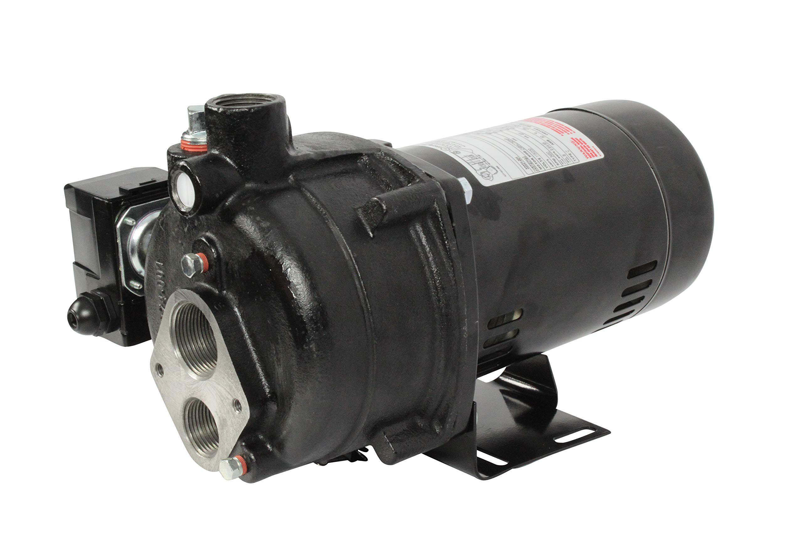 WAYNE CWS50-1/2 HP Cast Iron Convertible Jet Well Pump - 408 GPH Heavy Duty Water Pump for Home, Farm & Irrigation - Reliable Deep Well & Shallow Well Water Supply Solution