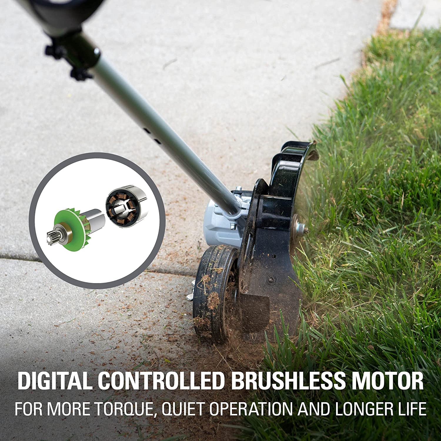 Greenworks 40V 8-Inch Cordless Brushless Lawn Edger - Battery & Charger Sold Separately - Perfect for Trimming Lawn Edges, Driveways & Sidewalks