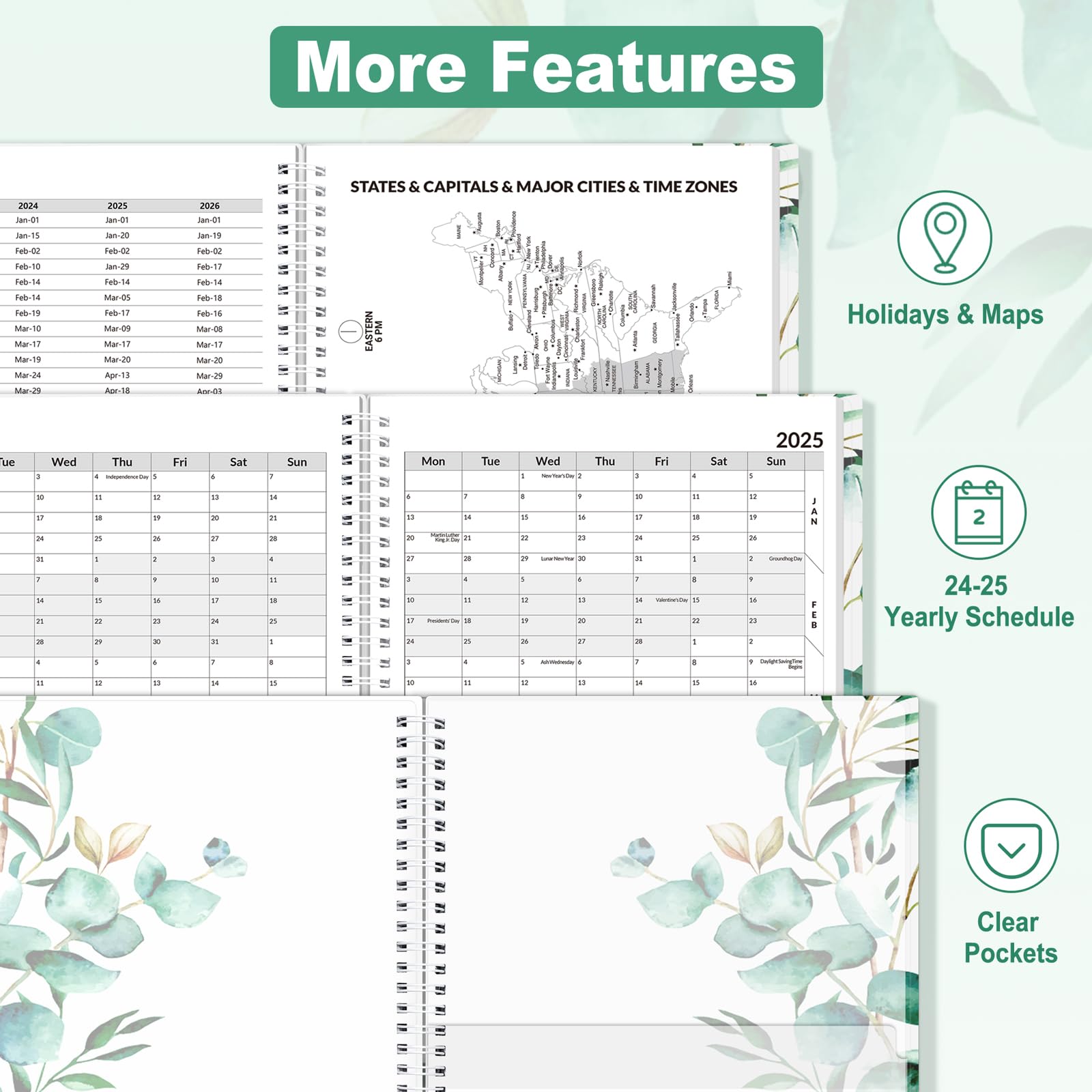 **SUNEE 2024-2025 Academic Planner – 17-Month Appointment Book (8.5