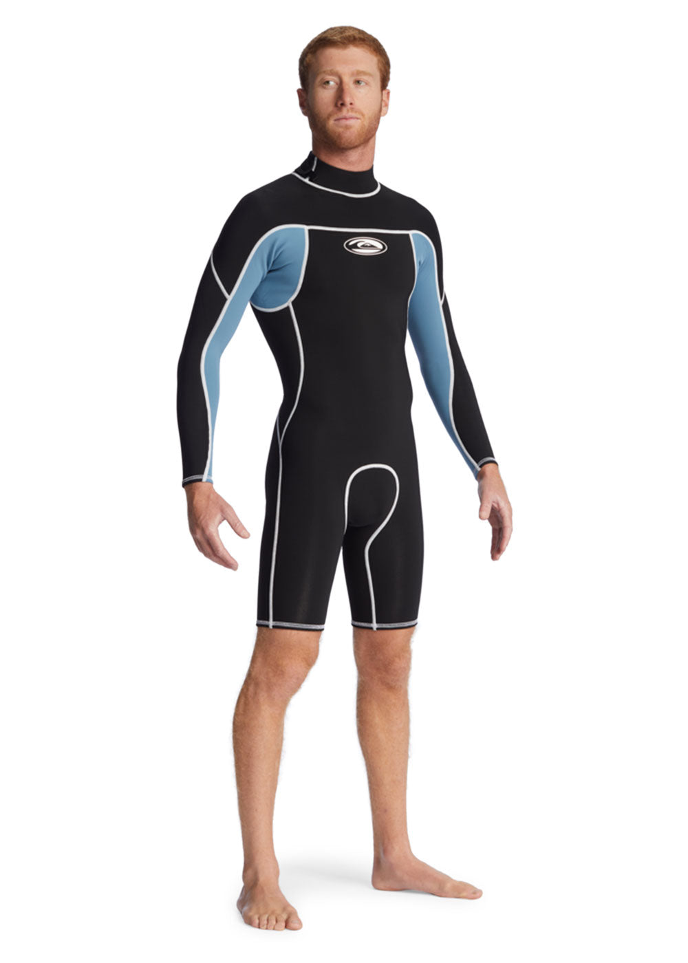 Quiksilver Men's 2/2mm Long Sleeve Back Zip Spring Wetsuit - Surfing, Diving & Water Sports Gear for Warm Weather Protection