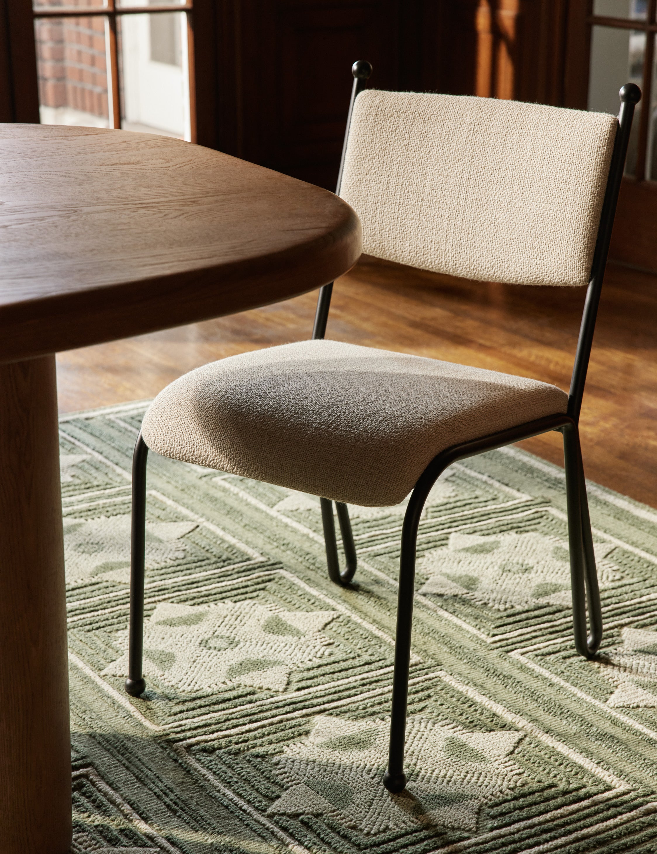 Fidia Modern Dining Chair by Aimee Song - Mid Century Wooden Kitchen Chairs with Upholstered Seat - Perfect for Dining Room, Kitchen, Breakfast Nook & Home Office