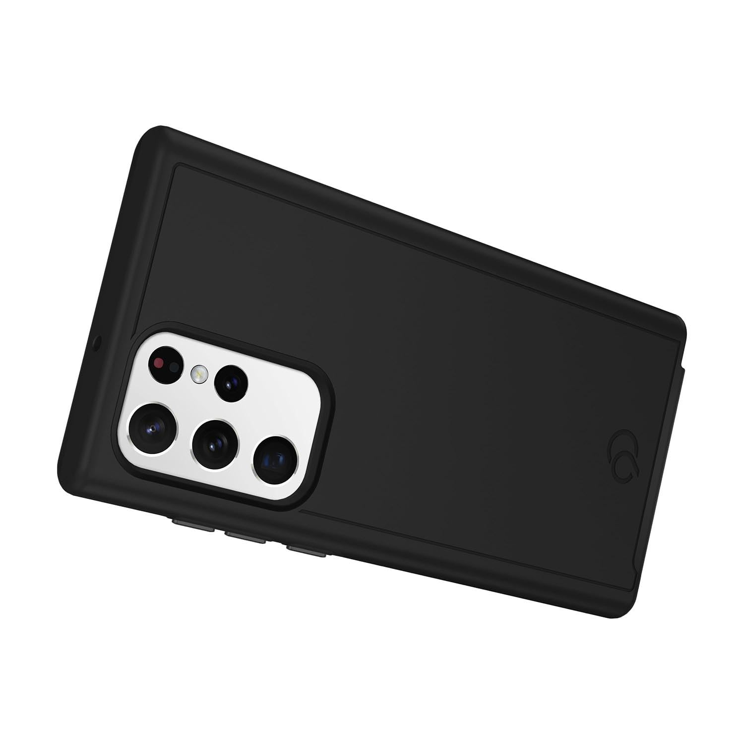 Cirrus 2 Black Protective Case for Samsung Galaxy S22 Ultra - Slim Fit Shockproof Cover with Raised Edges | Perfect for Everyday Use, Work & Outdoor Activities
