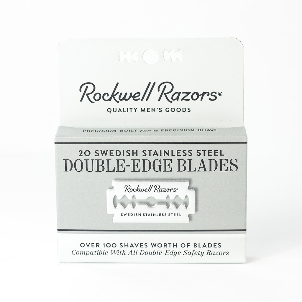 Rockwell Razors T2 Gunmetal Chrome Adjustable Safety Razor for Men & Women - 25 Recyclable Blades & Premium Leather Travel Case - Perfect for Home Shaving, Travel & Eco-Friendly Grooming