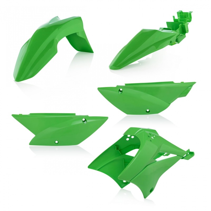 Acerbis 10+ Kawasaki KLX110/110L Plastic Kit - Green | Dirt Bike Replacement Parts for Off-Road & Motocross Riding