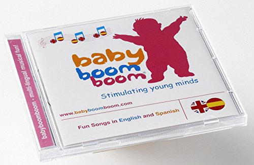 Baby Boom Boom Songs in English & Spanish - Bilingual Nursery Rhymes CD for Toddlers & Infants - Perfect for Playtime, Learning & Bedtime