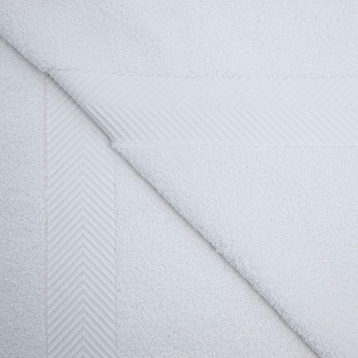 Premium 100% Cotton Bath Towels - Ultra Soft, Fluffy & Highly Absorbent - Oversized Luxury Bath Towel Set of 2 (White) - Perfect for Spa, Gym & Luxury Bathrooms