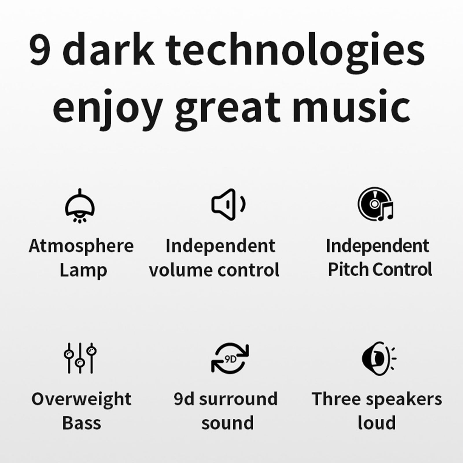 Premium 2.1 Channel Bluetooth Computer Speaker with Deep Bass - Mini Desktop Speaker for PC, Laptop & Phone - 3W LED Wired Speakers (Black LR063682) - Perfect for Home Office, Wedding Parties & Gaming Setups