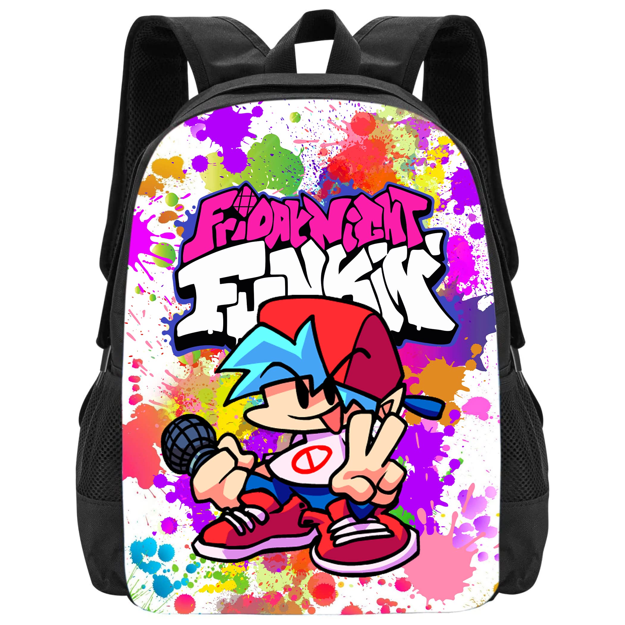 3D Anime Printed Backpack - Cool Cartoon Travel Backpack for Teens, 17 Inch School Daypack with Laptop Compartment | Perfect for School, Travel & Anime Conventions