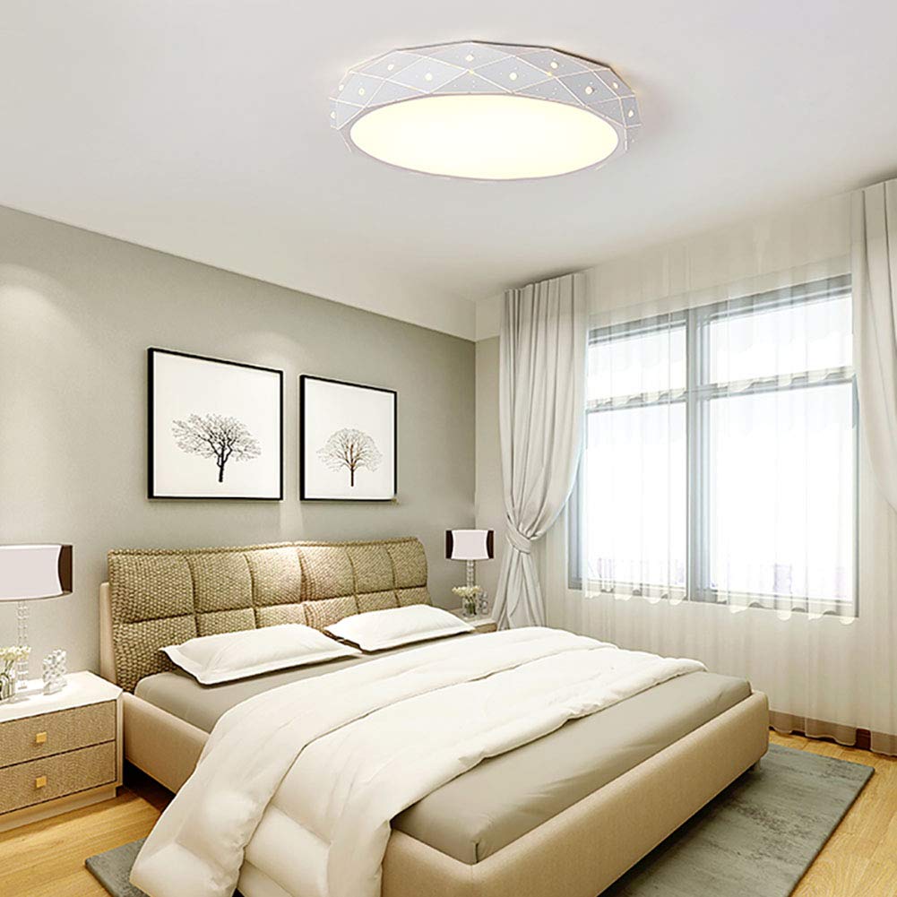 Modern LED Ceiling Lamp for Bedroom & Living Room - Warm White Light, Creative Iron Design, Romantic Ambience Lighting | Perfect for Home Decor, Relaxation & Cozy Atmosphere