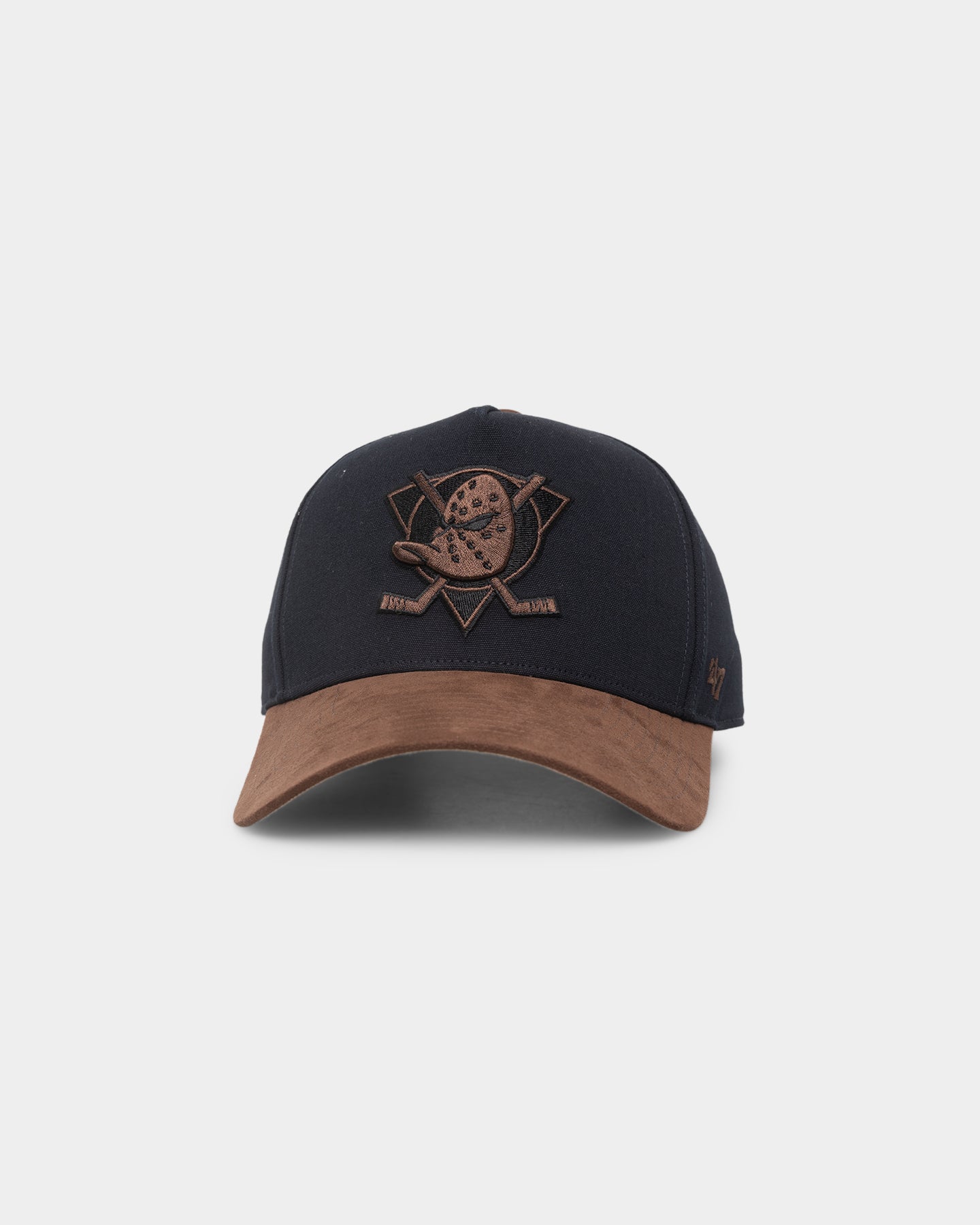 47 Brand Anaheim Ducks Vintage Snapback Hat - Black/Brown Dune 47 Offside Adjustable Baseball Cap for Men & Women - Perfect for Sports Fans, Casual Wear & Outdoor Activities