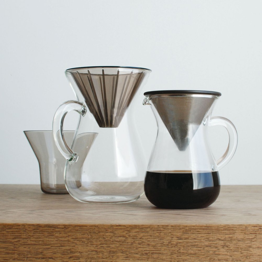 KINTO SCS 27643 Coffee Carafe Set - 2 Cups, BPA-Free Plastic, Microwave & Dishwasher Safe - Perfect for Home, Office & Gifting - Ideal for Coffee, Tea & Hot Beverages