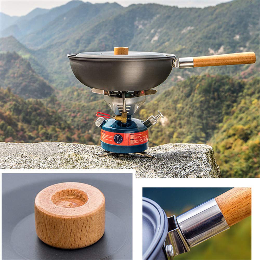 Portable Outdoor Picnic Wok with Storage Bag - Chinese Style Removable Cooking Pot for Camping, Hiking, Backpacking & Picnic Activities - Perfect for Outdoor Cooking Adventures