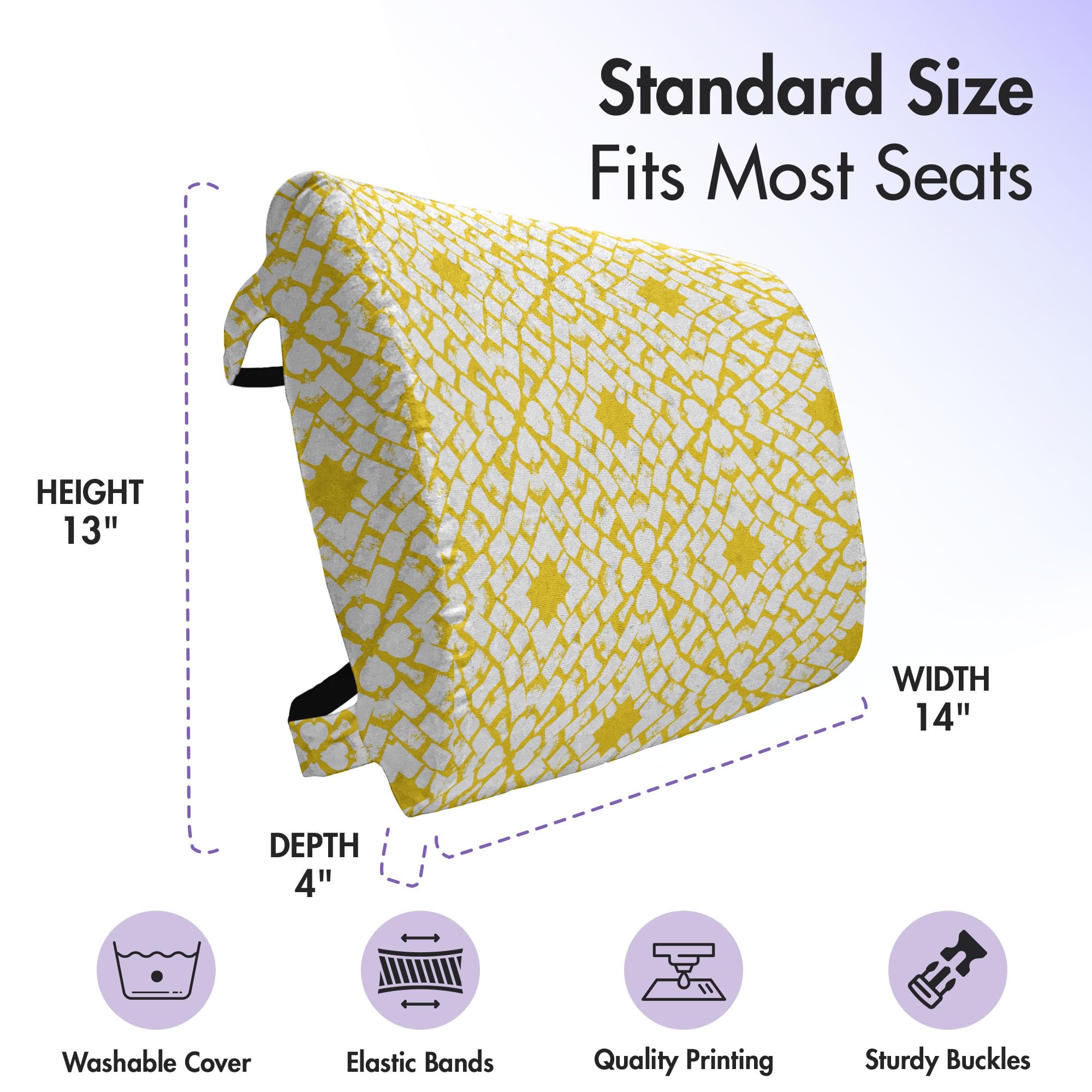 Ambesonne Art Deco Lumbar Support Pillow - 14