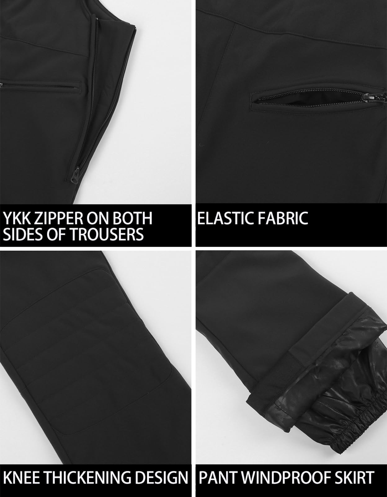 GSOU SNOW Women's Ski Bibs - Insulated Waterproof Snow Pants for Skiing & Snowboarding | Windproof Winter Overalls for Cold Weather | Perfect for Ski Resorts & Outdoor Winter Activities