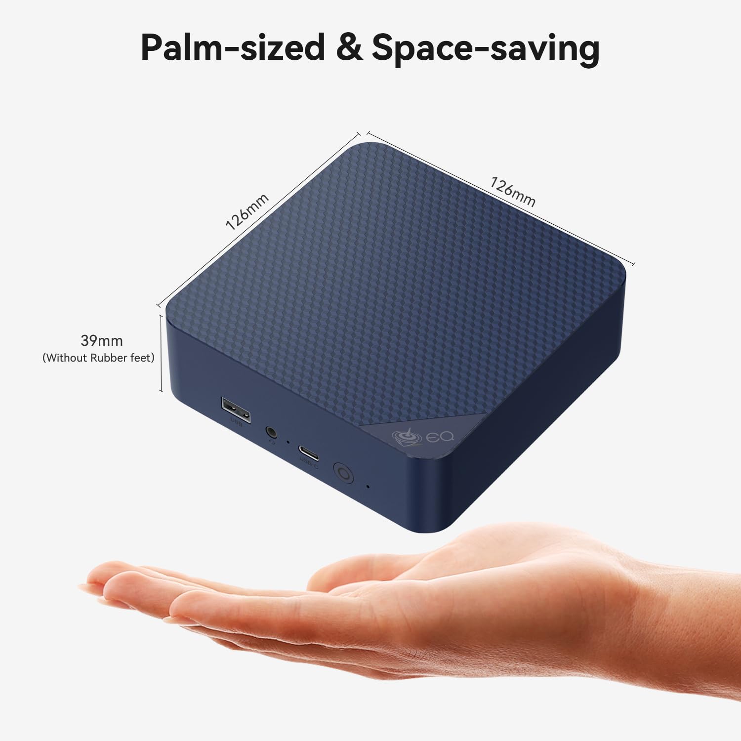 Beelink EQ14 Mini PC - Intel N150 Processor, 16GB DDR4 RAM, 500GB SSD, WiFi 6, Gigabit LAN, Bluetooth 5.2, Dual HDMI - Compact Desktop Computer for Home Office, Business & Entertainment