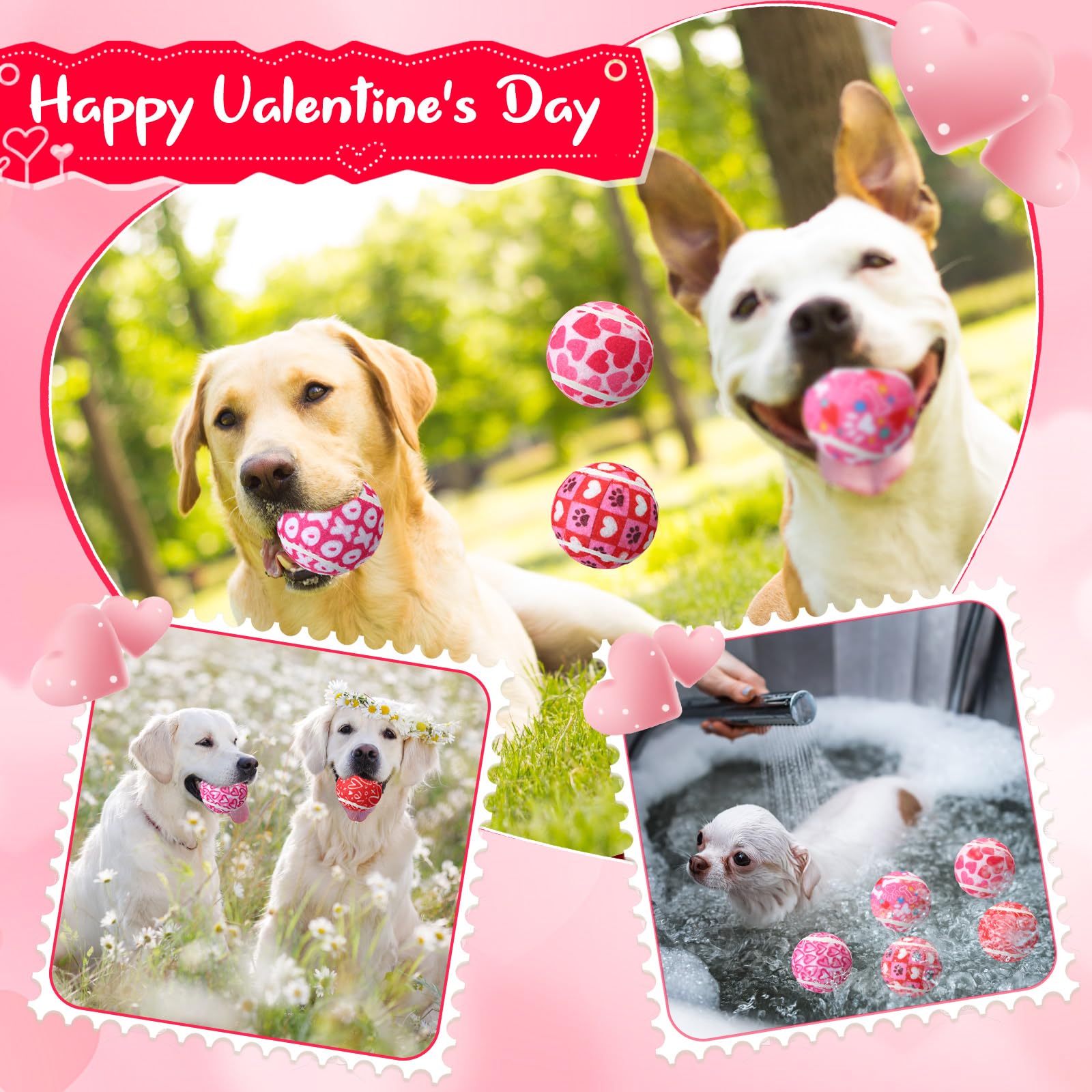 36 Pcs Squeaky Tennis Balls for Dogs - Chew Toys for Fetch & Outdoor Play