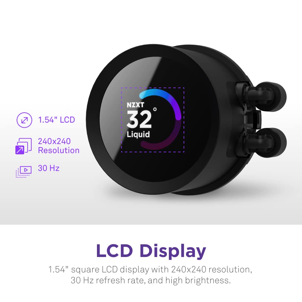 NZXT Kraken 360 RGB AIO Liquid CPU Cooler - 360mm Radiator with 1.54