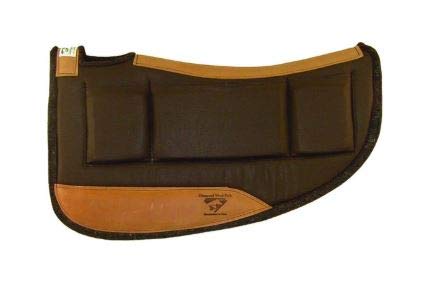 Premium Diamond Wool Western Saddle Pad - 30x30 Round Contoured Design, ½