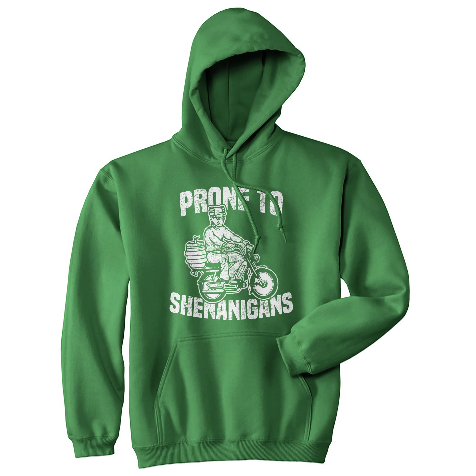 Funny St. Patrick's Day Drinking T-Shirt | Crazy Dog Graphic Hoodie | Saint Paddy's Shenanigans Sweatshirt for Men & Women | Perfect for Pub Crawls, Parties & Irish Celebrations