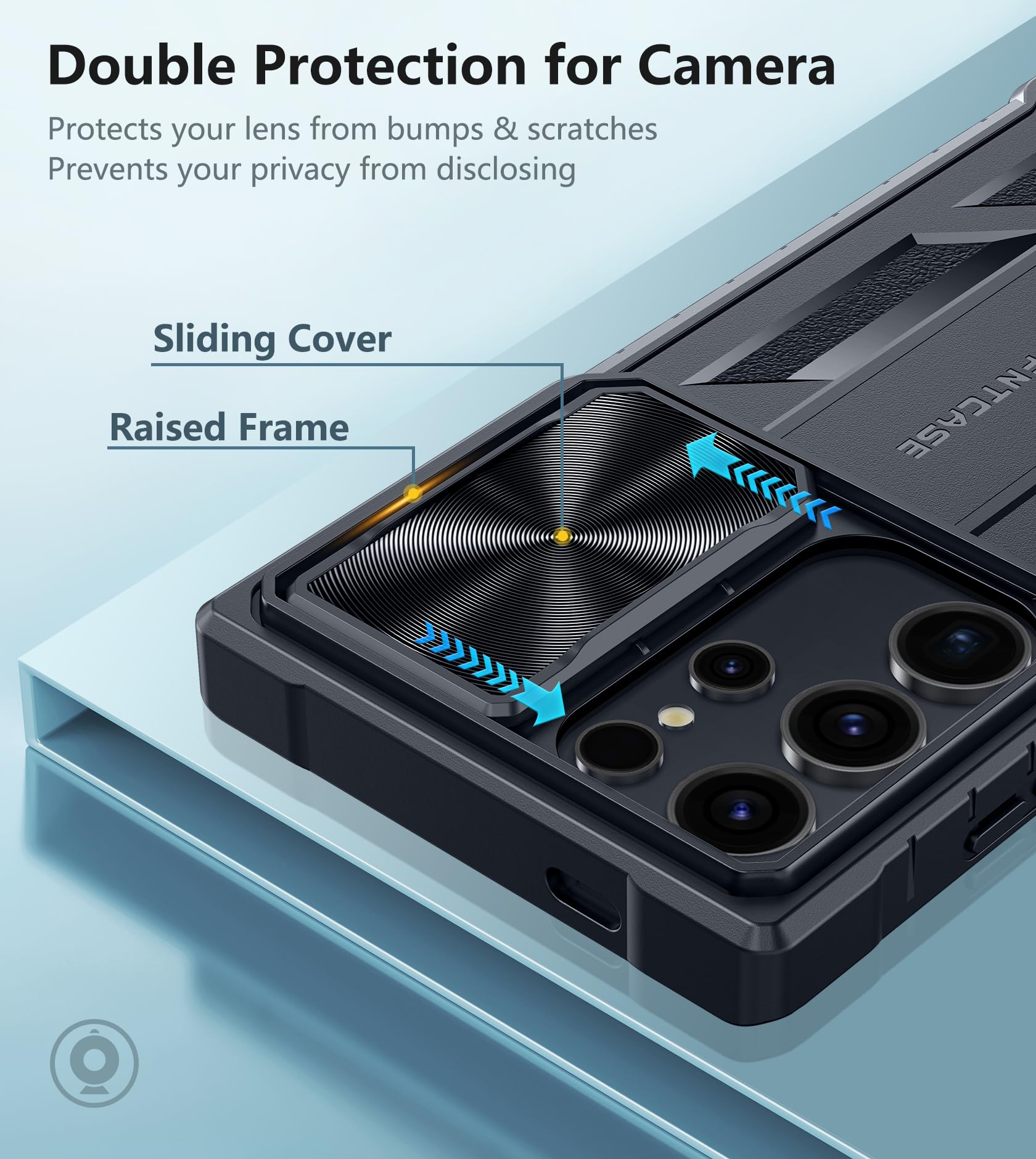 FNTCASE Rugged Protective Case for Samsung Galaxy S24 Ultra 5G | Military Grade Drop Proof Cover with Kickstand & Slide | Shockproof TPU Bumper for 6.8 Inch Phone | Perfect for Outdoor, Work & Travel Protection
