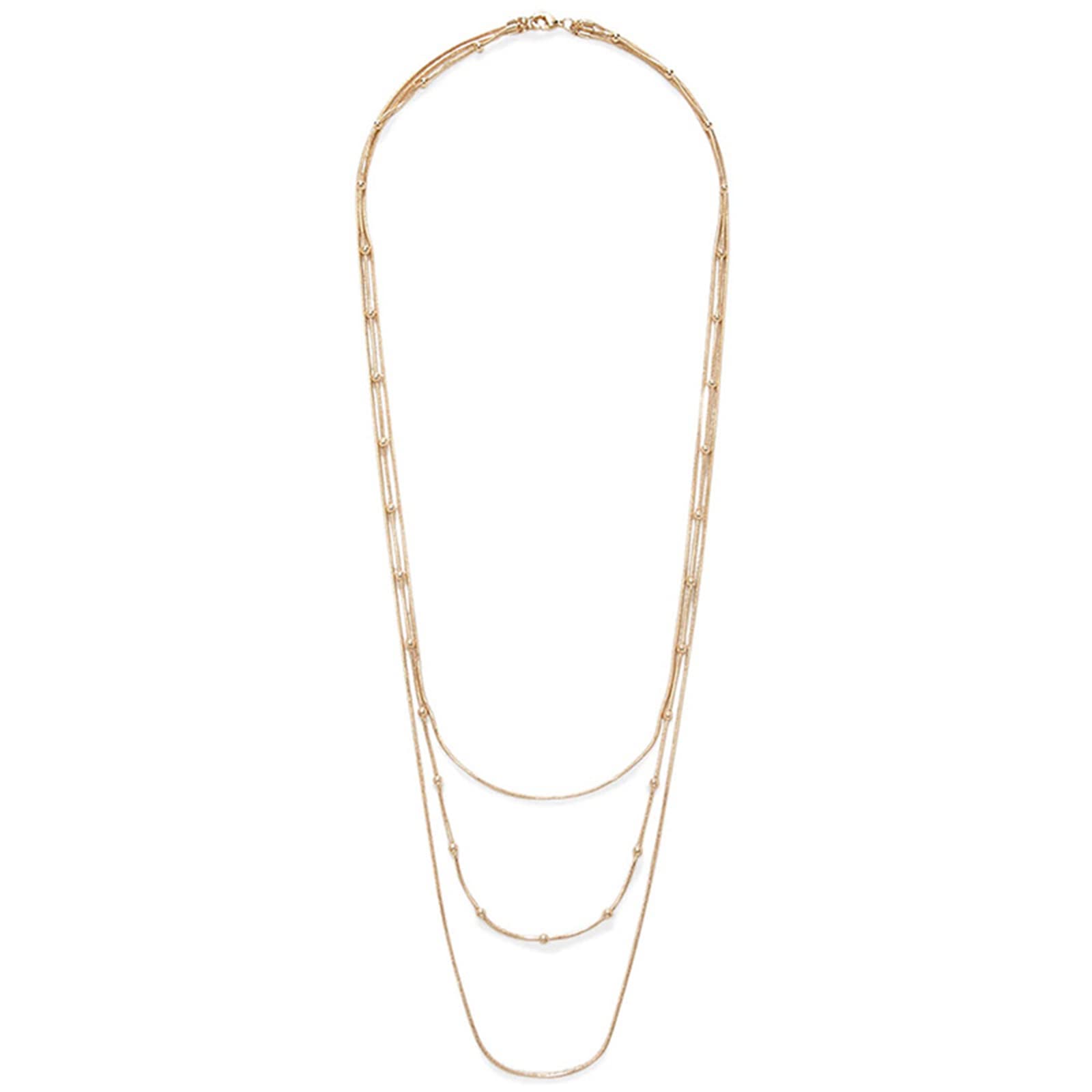 Elegant Gold Sweater Chain - Multi-Layer Choker with Tassel Pendant & Beaded Detail | Stylish Long Bar Charm Necklace for Women | Perfect for Layering, Boho Fashion & Casual Outfits