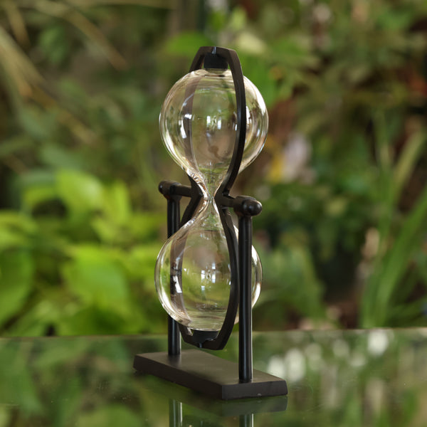 Figure Eight Rotating Hourglass Urn - Elegant Memorial Keepsake for Home, Office & Meditation Spaces