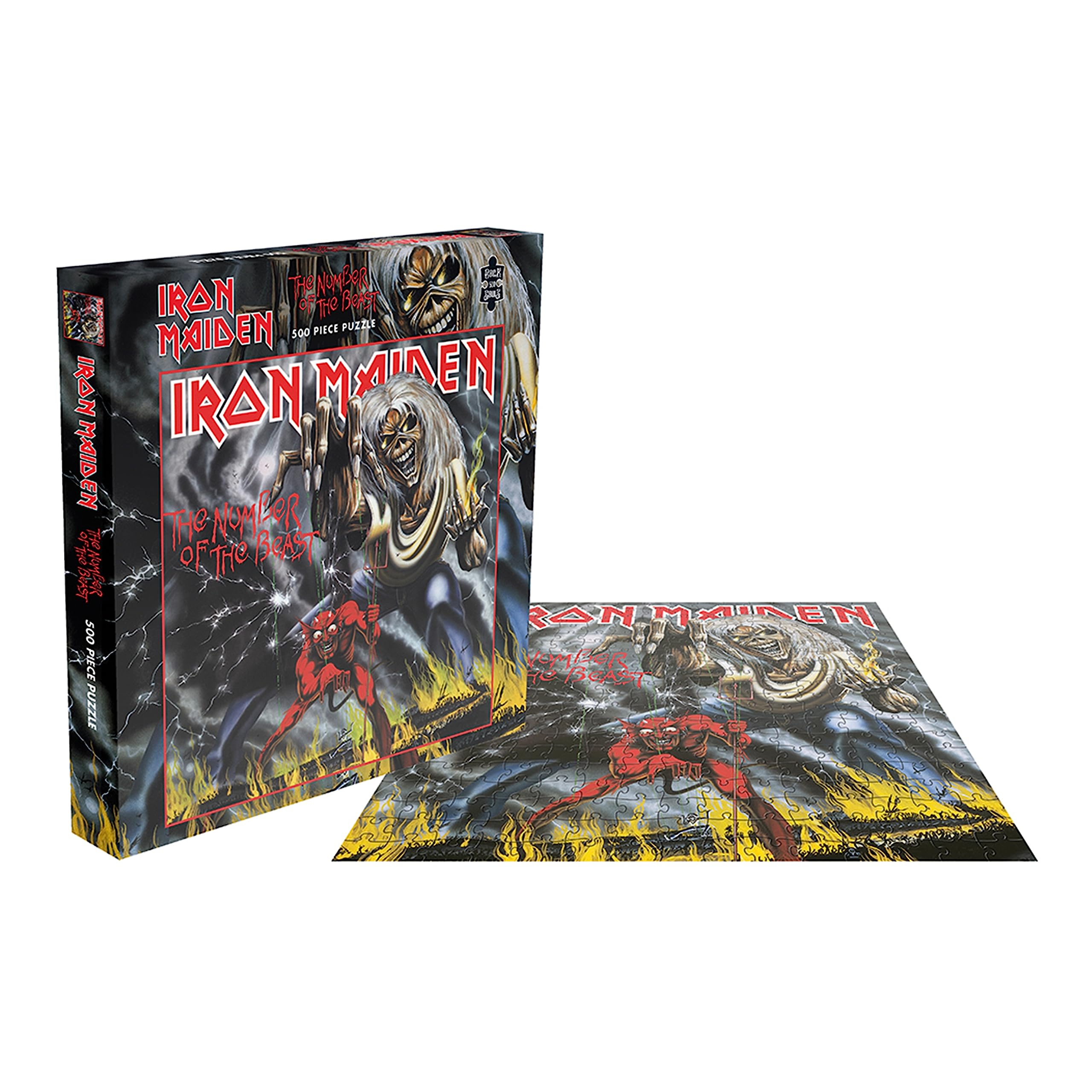 Iron Maiden The Number of The Beast 1000-Piece Jigsaw Puzzle - Heavy Metal Music Band Merchandise for Fans & Collectors - Perfect for Home Decor, Gifts & Relaxation